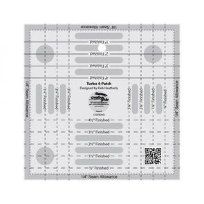 Creative Grids  Turbo 4-Patch Template Quilt Ruler