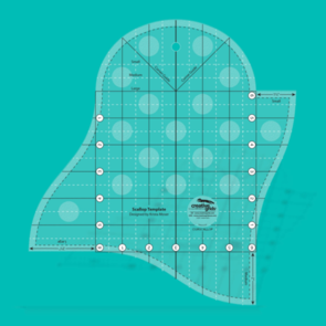 Creative Grids Scallop Template Quilt Ruler