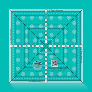 Creative Grids  8-1/2in Square It Up or Fussy Cut Square Quilt Ruler