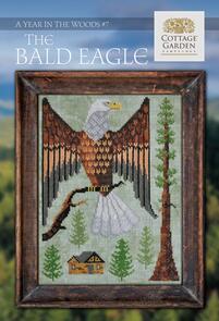 Cottage Garden Samplings Cross Stitch Pattern - The Bald Eagle