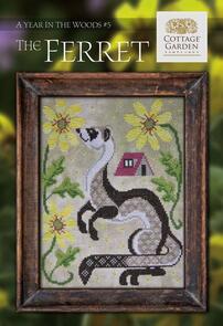 Cottage Garden Samplings Cross Stitch Pattern - The Ferret