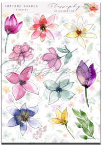 Flossiphy Cottage Garden Stickers