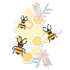 Sizzix Thinlits Dies Bee Hive 11pk