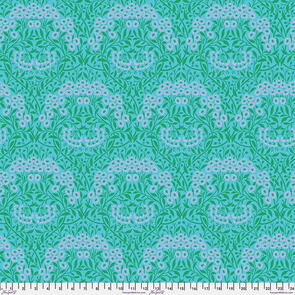 Free Spirit Michaelmas Daisy - Aqua || Kaffe x Morris & Co. Cotton Lawn