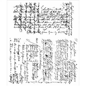Stampers Anonymous Tim Holtz Ledger Script Stamp Set