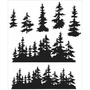 Stampers Anonymous Tim Holtz Tree Line Stamp Set