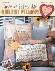 Leisure Arts Love & Friendship Quilted Pillow