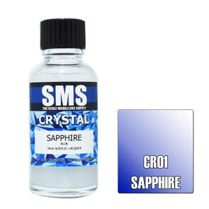 SMS Acrylic Lacquer Airbrush Paint - Premium 30ml CRYSTAL