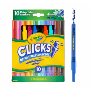 Crayola Clicks Retractable Markers 10pk