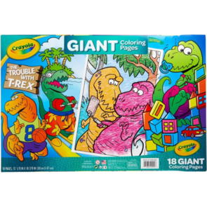 Crayola Giant Colouring Pages Foldalope T-Rex