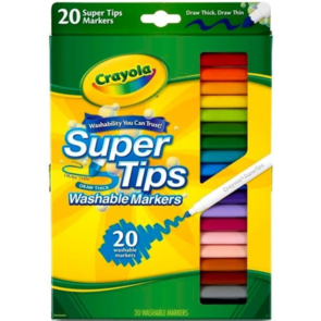 Crayola Super Tips Washable Markers 20Pk