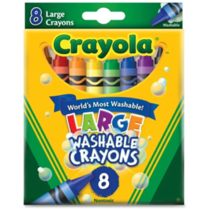 Crayola Ultra-Clean Washable Large Crayons 8Pk