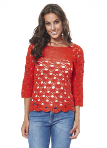 Circulo Crochet Pattern/Kit - Crimson Top
