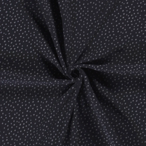 Nooteboom Muslin Baby Cotton - Printed Dots #19294 - Colour 008 - Navy