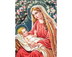Collection D'Art  Tapestry Canvas 40X50 Madonna & Child