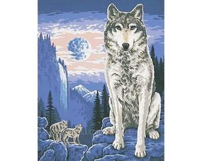 Collection D'Art  Tapestry Canvas 50X60 Wolf