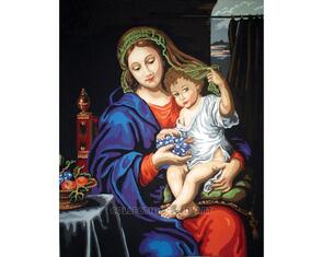 Collection D'Art  Tapestry Canvas 50X60 Madonna & Child