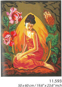 Collection D'Art  Tapestry Canvas 50X60Cm  Balinese Lady