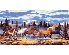 Collection D'Art  Tapestry Canvas 60X110  Horses