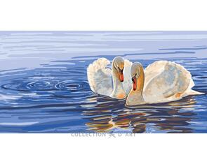 Collection D'Art  Tapestry Canvas 60X110  Swans