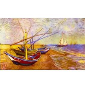 Collection D'Art  Tapestry Canvas 60X90 Boats Of Saintes-Maries