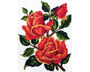 Collection D'Art  Tapestry Canvas 20X25 Roses