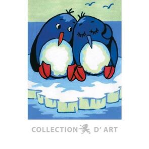 Collection D'Art  Tapestry Canvas 20X25 Penguins