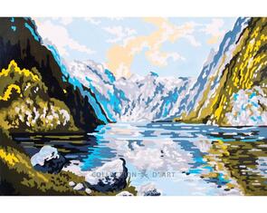 Collection D'Art  Tapestry Canvas 30X40  Mountain Lake