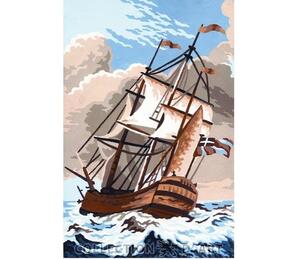 Collection D'Art  Tapestry Canvas 30X40 Ship