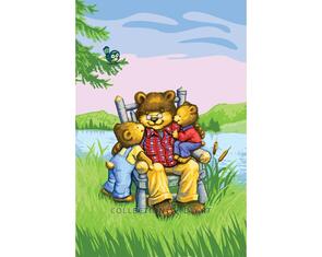 Collection D'Art  Tapestry Canvas 30X40 Grampa Bear