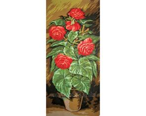 Collection D'Art  Tapestry Canvas 30X60 Red Roses