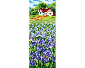 Collection D'Art  Tapestry Canvas 30X60 Field Of Iris