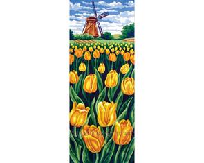Collection D'Art  Tapestry Canvas 30X60 Field Of Tulips