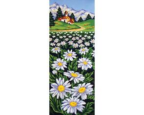 Collection D'Art  Tapestry Canvas 30X60 Field Of Daisies