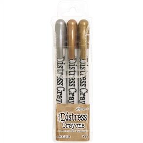 Ranger Ink Tim Holtz Distress Crayon Set - Metallics