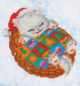 Diamond Dotz Snug Xmas Kitty 23 x 25cm