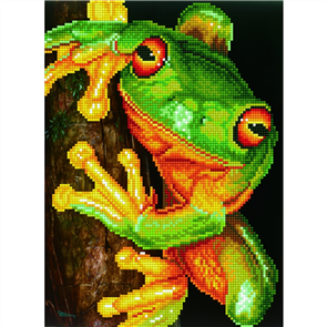 Diamond Dotz  Art Kit 10.6" x 14.6" - Green Tree Frog