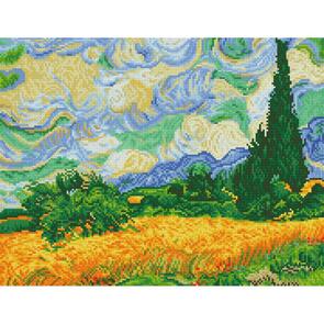 Diamond Dotz Wheat Fields (Van Gogh) Diamond Art Kit
