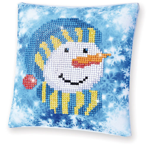Diamond Dotz Snowman Cap Mini Pillow