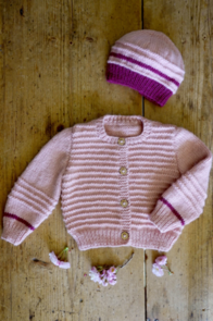 Lisa F BC110 - Riven Cardi & Hat - Knitting Pattern / Kit