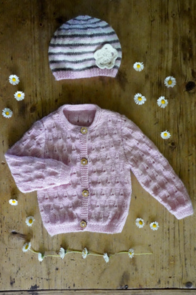 Lisa F BC101 - Sylvia Cardi & Hat - Knitting Pattern / Kit