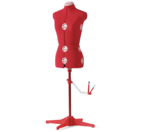 Singer Adjustable Red Mannequin / Dress Form Size S - M