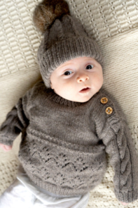 Lisa F BC123 - Lottie Sweater & Hat - Knitting Pattern / Kit
