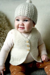 Lisa F BC120 Millar Vest and Hat - Knitting Pattern/Kit