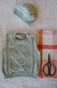 Lisa F BC147 Posy Vest and Hat - Knitting Pattern / Kit