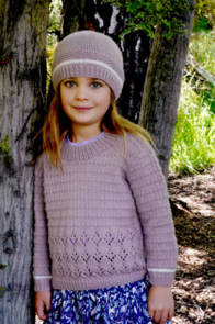 Lisa F LF48 - Brooke Sweater and Hat - Knitting Pattern / Kit
