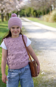 Lisa F LF63 Freya Vest and Hat - Knitting Pattern / Kit