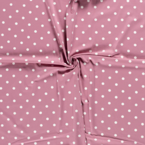 Nooteboom Cotton Jersey - Printed Dots #11810 - Colour 014 - Old Pink