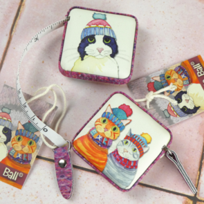 Emma Ball Cats in Hats Tape Measure