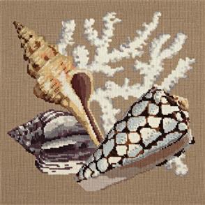 Elizabeth Bradley Tapestry Kit Staghorn Coral (Sand Background Wool)